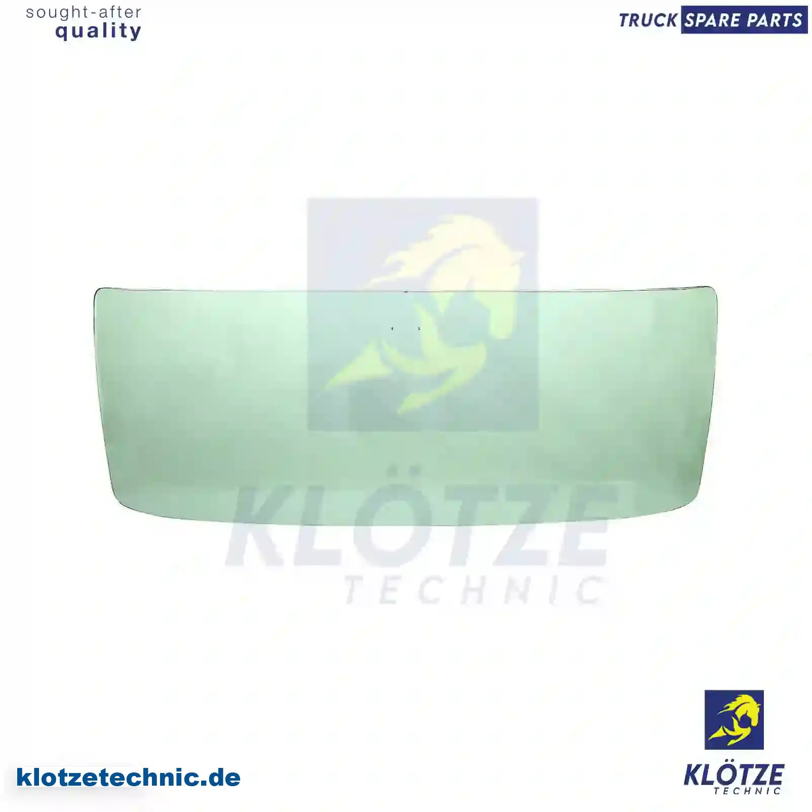 Windshield, tinted green, single package, 9416710710 || Klötze Technic