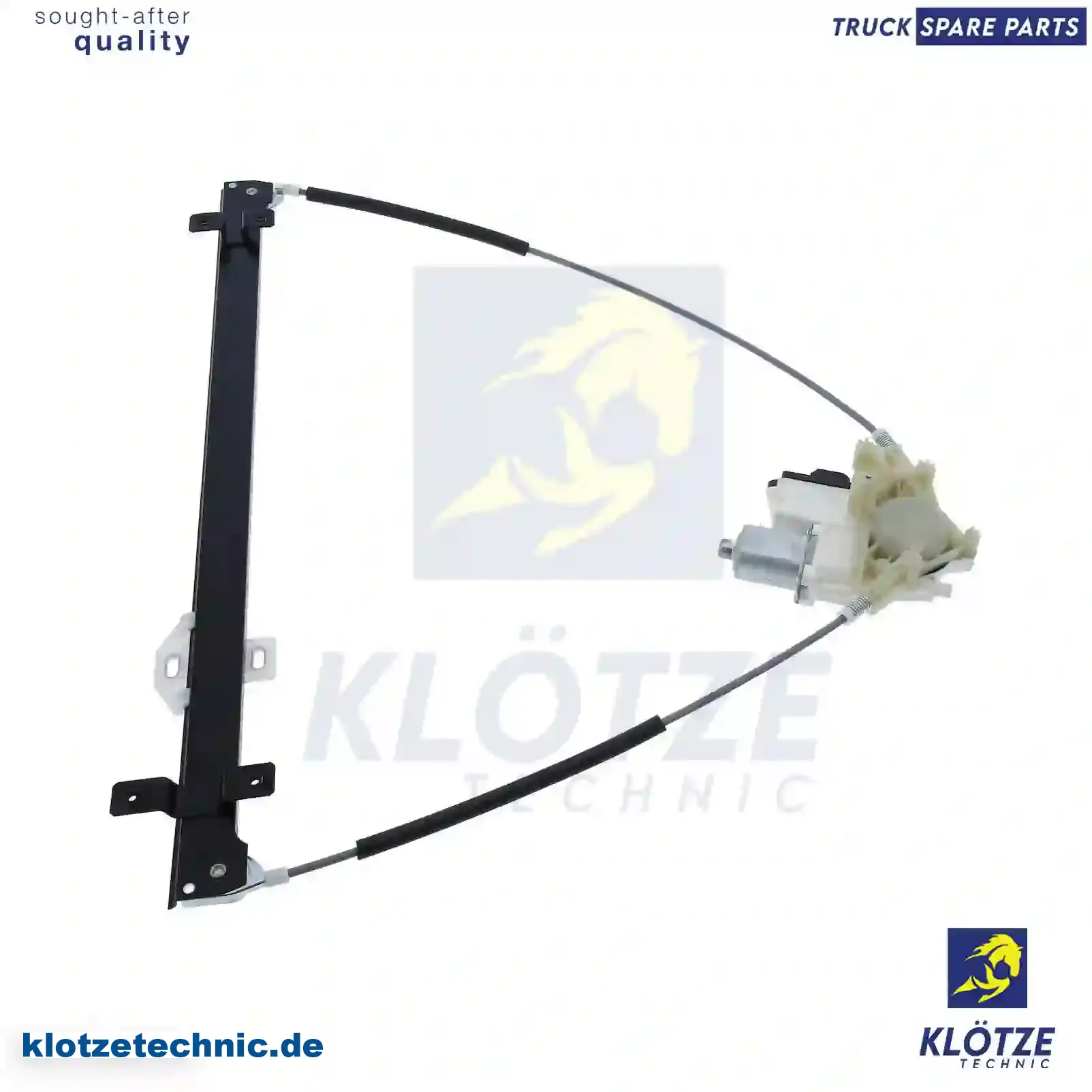 Window regulator, right, electrical, with motor, 1779722, 1918146S, 2130643S, 2148574, ZG61319-0008