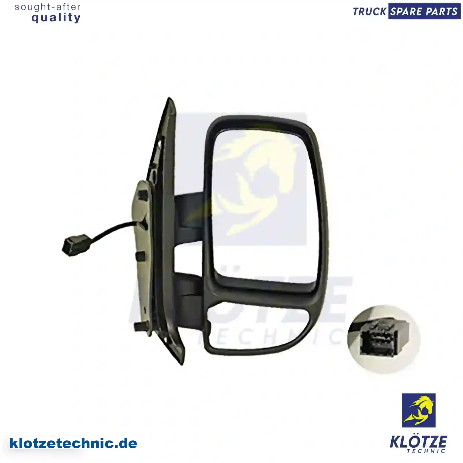 Main mirror, complete, right, heated, electrical, 96301-00QAT, 7700352188, 8200270544